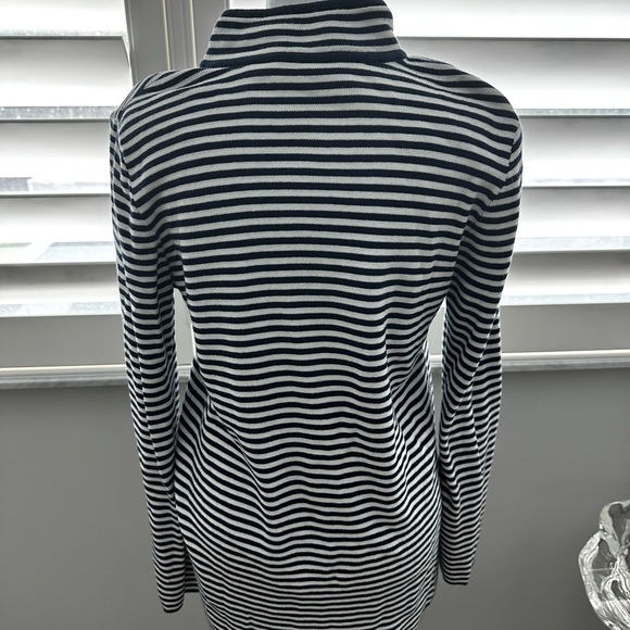Tory Burch Tunic S/P Navy & white stripes with red, white & blue roped appliqué - Picture 4 of 11